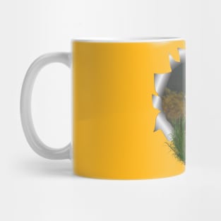 Lion with lion cub T-shirt Mug